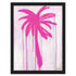 Pink Palms art print by Kerri Rosenthal - Unique artwork for living room wall decor