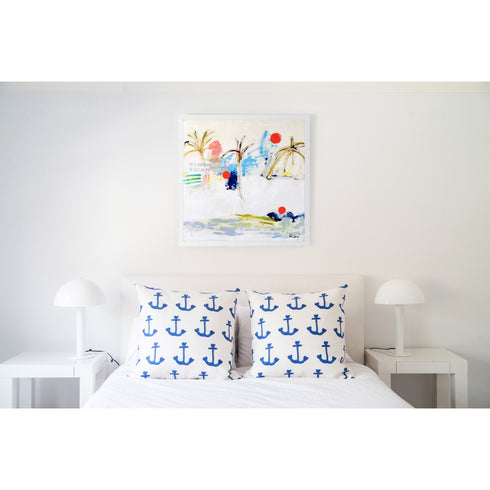 Permanent Vacation colorful art print by Kerri Rosenthal - Unique artwork for living room wall decor