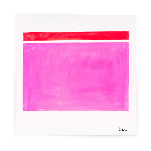 Pink Dreams art print by Kerri Rosenthal - Unique artwork for living room wall decor