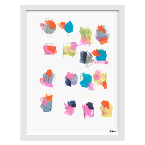 Playing Dominos Art Print