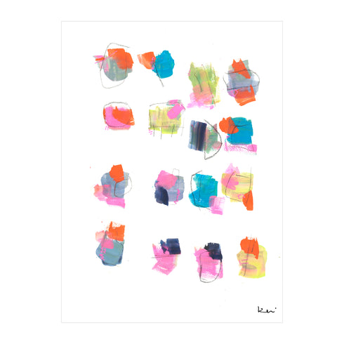 Playing Dominos Art Print