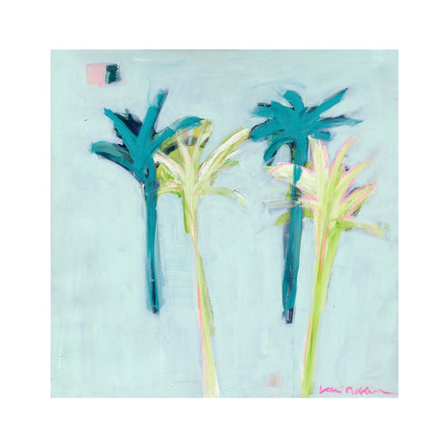 Palm Spring Dreams Art Print Artwork by Kerri Rosenthal - Unique artwork for living room wall decor