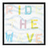 Ride The Wave Too colorful word art print by Kerri Rosenthal - Unique artwork for living room wall decor