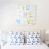 Ride The Wave Too colorful word art print by Kerri Rosenthal - Unique artwork for living room, bedroom wall decor
