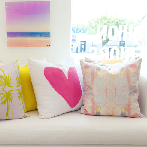 Pink Right Or Wrong bubblegum cute decorative throw pillows by Kerri Rosenthal