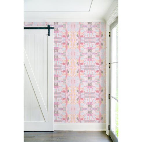 Modern and trendy high quality pink right or wrong bubblegum eco-friendly wallpaper by kerri rosenthal - designer wall paper