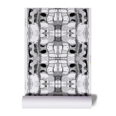 High quality black right or wrong carbon eco- friendly wallpaper by kerri rosenthal - designer wall paper