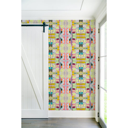 High quality colorful right or wrong citrine eco friendly wallpaper by kerri rosenthal - designer wall paper