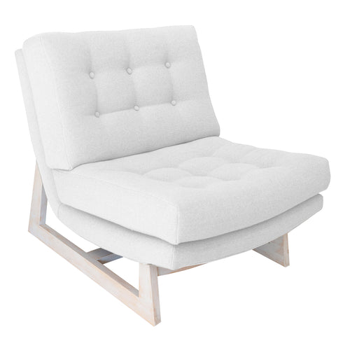 Custom Fabric Oversized Armless Romeo Accent Chair by Kerri Rosenthal