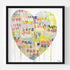 Real Love Baby colorful word art print by Kerri Rosenthal - Unique artwork for living room wall decor