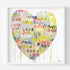 Real Love Baby colorful word art print by Kerri Rosenthal - Unique artwork for living room wall decor