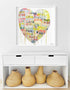 Real Love Baby colorful word art print by Kerri Rosenthal - Unique artwork for living room wall decor