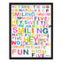 Secret Of Success colorful word art print by Kerri Rosenthal - Unique artwork for living room wall decor