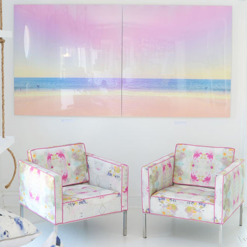 See the Pretty Candy Clouds Photograph - Unique colorful artwork for living room wall decor by Kerri Rosenthal