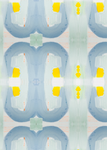 Seventeen multi cotton and oyster linen fabric - Kerri Rosenthal