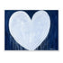Shape Of My Heart indigo blue art print by Kerri Rosenthal - Unique artwork for living room wall decor