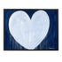 Shape Of My Heart indigo blue art print by Kerri Rosenthal - Unique artwork for living room wall decor