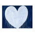 Shape Of My Heart indigo blue art print by Kerri Rosenthal - Unique artwork for living room wall decor