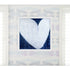 She Will Be Loved Drippy Heart indigo blue art print by Kerri Rosenthal - Unique artwork for living room wall decor