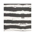 Ships Ahoy Carbon black white stripe cotton and oyster linen fabric - Kerri Rosenthal