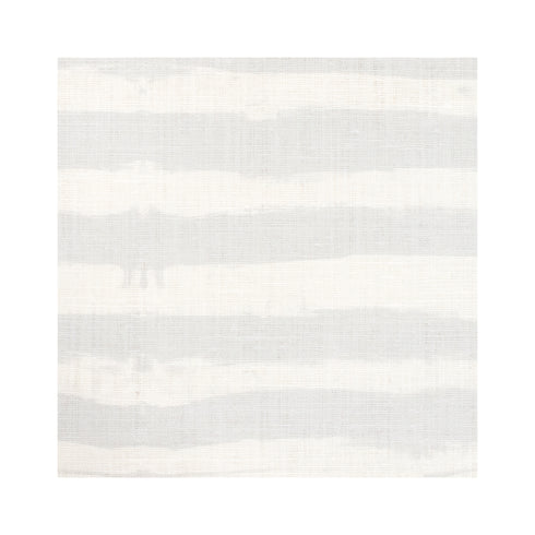 Ships Ahoy Dove grey white stripe cotton and oyster linen fabric - Kerri Rosenthal