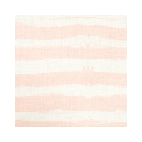Ships Ahoy Blush white stripe cotton and oyster linen fabric - Kerri Rosenthal