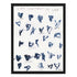 Sign Language of Love indigo blue art print by Kerri Rosenthal - Unique artwork for living room wall decor