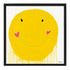 Yellow Smiley art print by Kerri Rosenthal - Unique artwork for living room wall decor