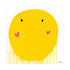 Yellow Smiley art print by Kerri Rosenthal - Unique artwork for living room wall decor