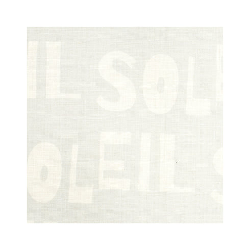 Soleil Reverse Dove cotton and oyster linen fabric - Kerri Rosenthal