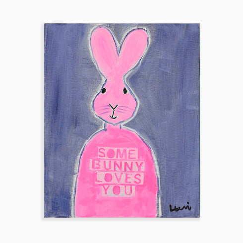 Some Bunny Original Painting inspired home interiors for modern living spaces by Kerri Rosenthal