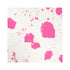 Splat pop pink white cotton and oyster linen fabric - Kerri Rosenthal