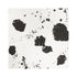 Splat Carbon black white cotton and oyster linen fabric - Kerri Rosenthal