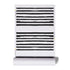 High quality White ground with black stripe on stripe carbon wallpaper by kerri rosenthal - designer wall paper