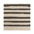 Stripe on Stripe Carbon Linen Fabric - irregular stripes black and natural beige off white designer home fabrics by Kerri Rosenthal