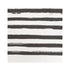 Stripe on Stripe Carbon Linen Fabric - irregular stripes black and white designer home fabrics by Kerri Rosenthal