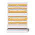 High quality White ground with orange stripe on stripe clementine wallpaper by kerri rosenthal - designer wall paper