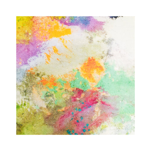 Studio Floor multi cotton and oyster linen fabric - Kerri Rosenthal