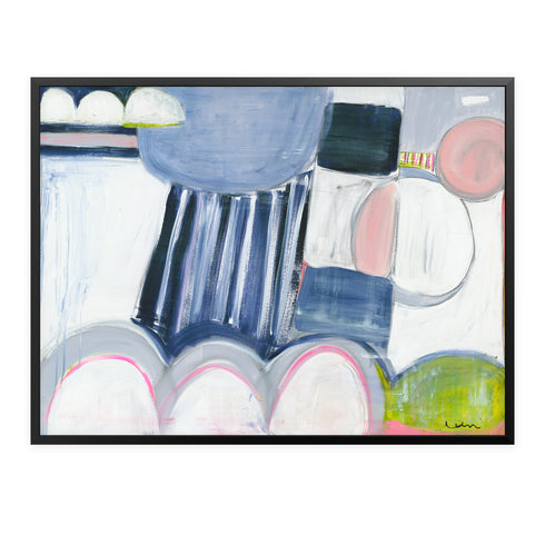 Sunday Afternoon colorful art print by Kerri Rosenthal - Unique artwork for living room wall decor