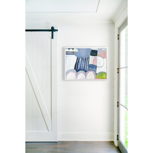 Sunday Afternoon colorful art print by Kerri Rosenthal - Unique artwork for living room wall decor