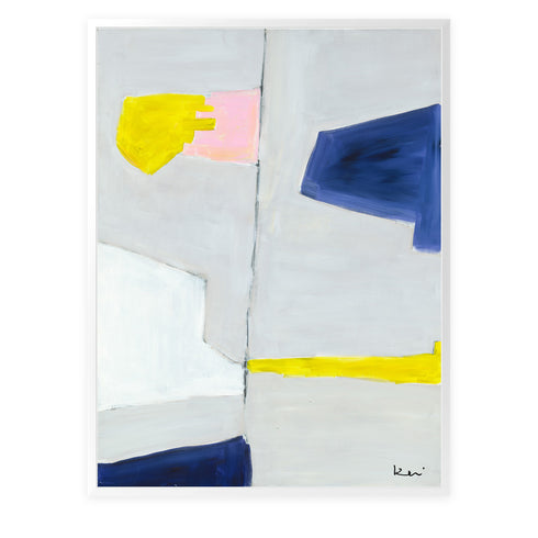 Sunday With You colorful art print by Kerri Rosenthal - Unique artwork for living room wall decor