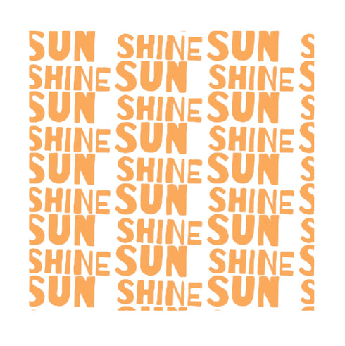 Sunshine Clementine orange white cotton and linen fabric - Kerri Rosenthal