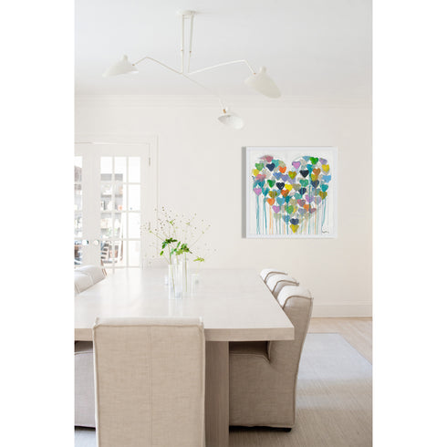 Super Duper Messy Kind Of Perfect Kind Of Love colorful art print by Kerri Rosenthal - Unique artwork for living room wall decor