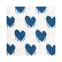 Sweethearts Indigo blue white cotton and oyster linen fabric - Kerri Rosenthal