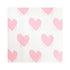 Sweethearts Bubblegum pink cotton and oyster linen fabric - Kerri Rosenthal
