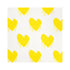Sweethearts Sunshine yellow white cotton and oyster linen fabric - Kerri Rosenthal