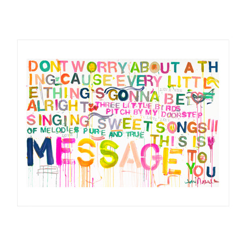 Sweet Songs Mini Art Print - Modern decor wall art by Kerri Rosenthal