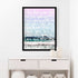 Sand + Soul Sunset word art print by Kerri Rosenthal - Unique artwork for living room wall decor