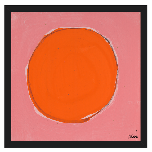 Dot - Bubblegum Poppy Art Print by Kerri Rosenthal - Unique artwork decor