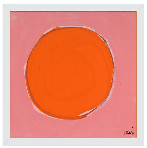 Dot - Bubblegum Poppy Art Print by Kerri Rosenthal - Unique artwork decor